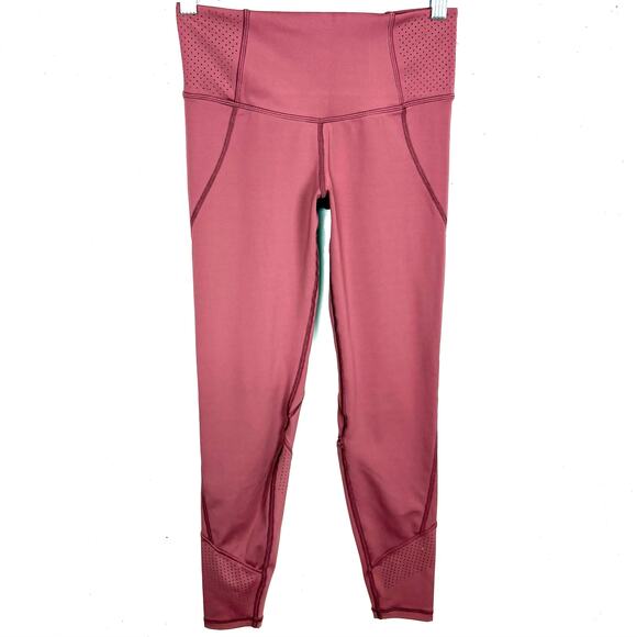 Lilybod Womens Arizona Leggings Apple Butter Pink Laser Cutting Poly Stretch XS - Picture 3 of 9